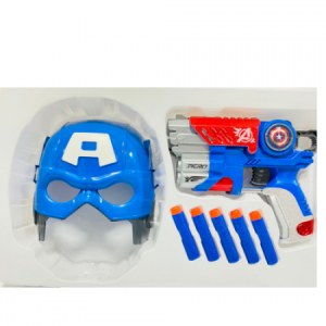 AVENGERS PISTOLA NERF+MASCARA COD.318D-2