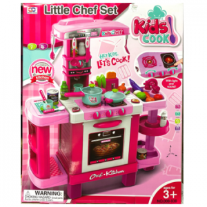 COCINA DE JUGUETE KIDS CON REPISAS LUCES Y SONIDO